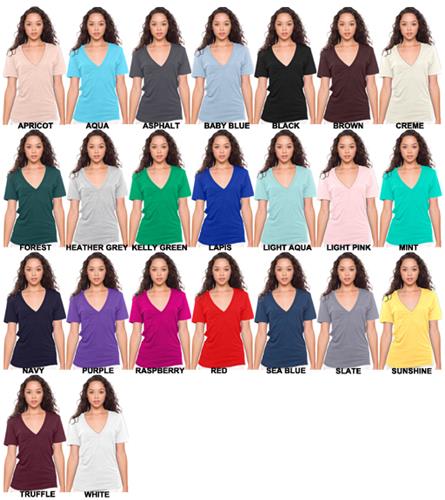 American Apparel Unisex Sheer Jersey Deep V-Neck - Soccer Equipment and ...