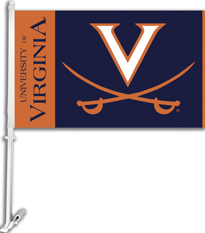 COLLEGIATE Virginia 2-Sided 11" x 18" Car Flag