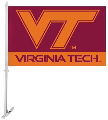 Collegiate Virginia Tech 11"x18" Car Flag