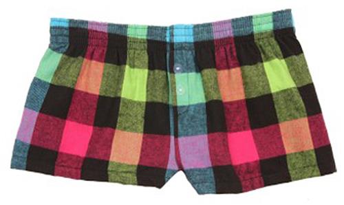 Boxercraft Girl's Plaid Flannel Bitty Boxer Shorts