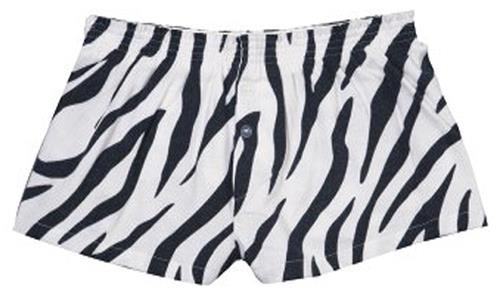 Boxercraft Girl's Zebra Flannel Bitty Boxer Shorts