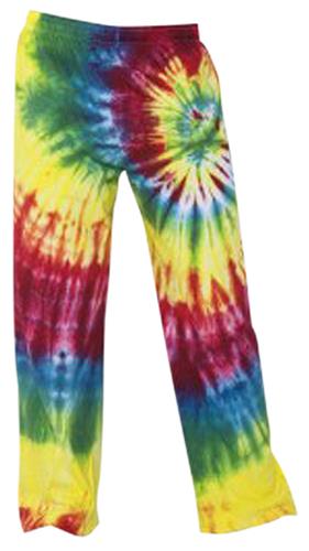 Boxercraft Girls Rainbow Swirl Tie Dye Pants