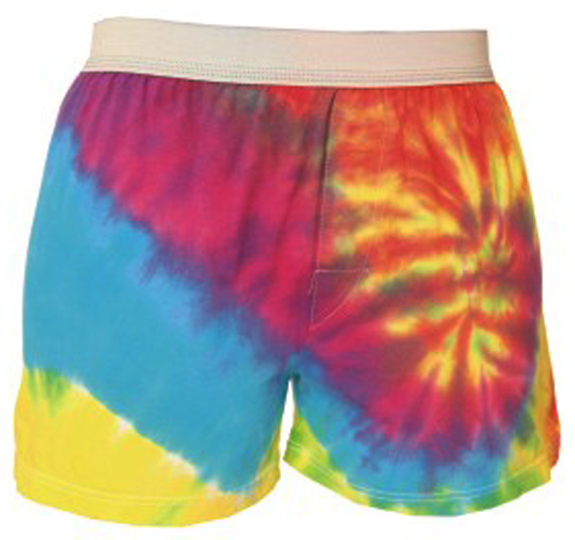 tie dye boxer shorts