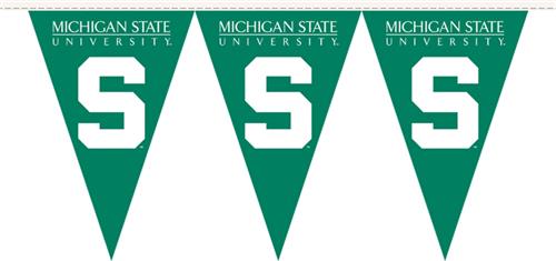 COLLEGIATE Michigan State Party Pennant Flags