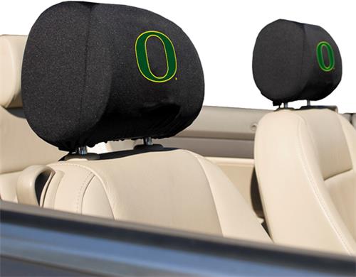 COLLEGIATE Oregon Headrest Covers - Set of 2