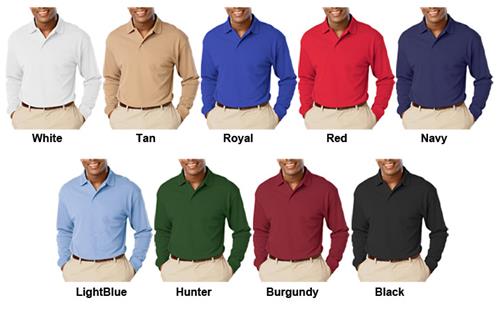 Blue Generation Adult LS Soft Touch Polo Shirts. Printing is available for this item.