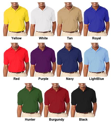 Blue Generation Men's SS Value Pique Polo Shirts. Printing is available for this item.