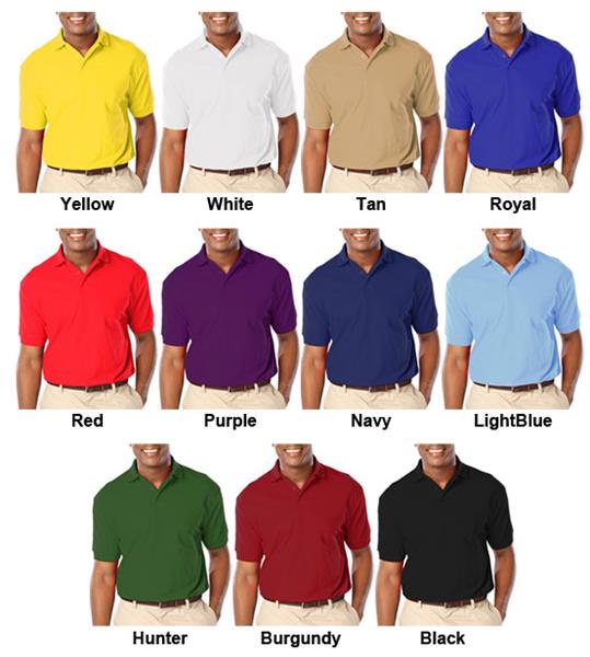 Blue Generation Men's SS Value Pique Polo Shirts - Cheerleading ...