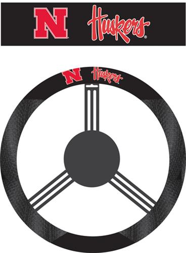 COLLEGIATE Nebraska Steering Wheel Cover