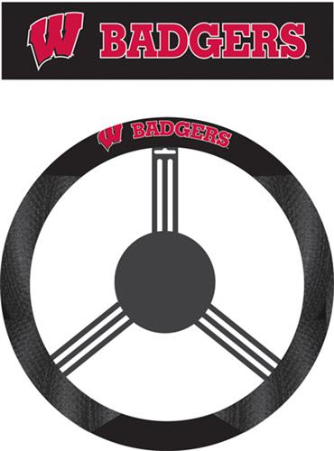 COLLEGIATE Wisconsin Steering Wheel Cover