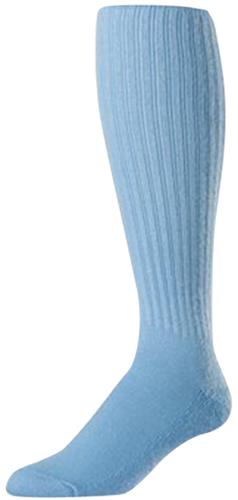 Adult Small (AS -WHITE) Over-The -Calf Acrylic Soccer Socks
