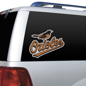 MLB Baltimore Orioles Auto Diecut Window Film