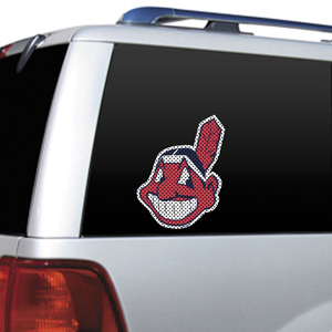 MLB Cleveland Indians Auto Diecut Window Film