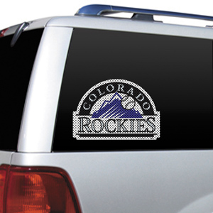 MLB Colorado Rockies Auto Diecut Window Film