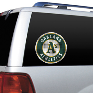 MLB Oakland Athletics Auto Diecut Window Film