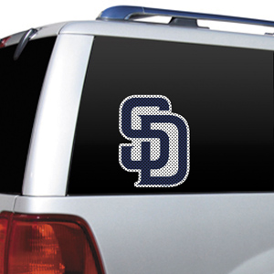 MLB San Diego Padres Auto Diecut Window Film