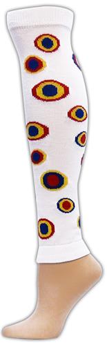 Red Lion Dots Leg Warmers - Closeout