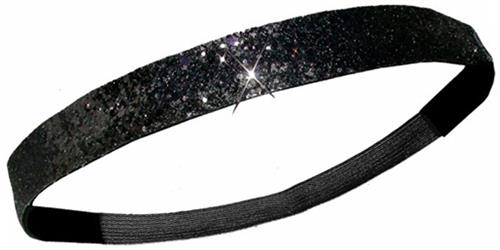 Diamond Duds Black Glitter Headbands