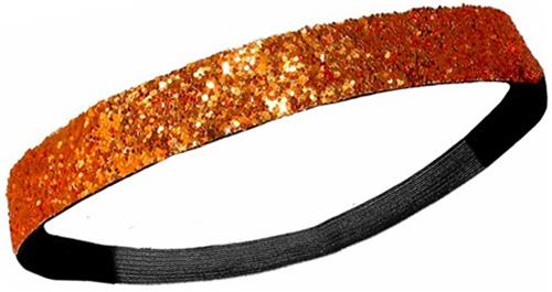Diamond Duds Orange Glitter Headbands