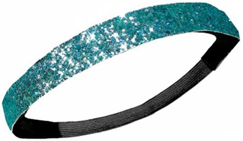 Diamond Duds Light Blue Glitter Headbands (10)