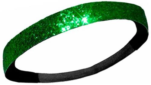 Diamond Duds Green Glitter Headbands (10)