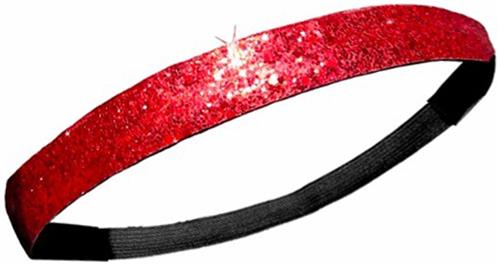 Diamond Duds Red Glitter Headbands (Set of 10)