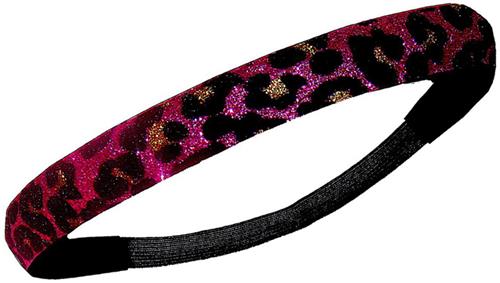 Diamond Duds Pink Cheetah Glitter Headbands (10)