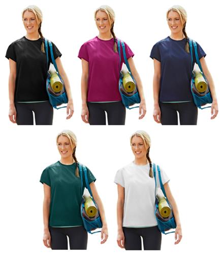 Landway Ladies Tech Tee Moisture Mgmt T-Shirts. Printing is available for this item.
