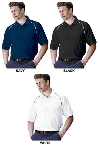 Landway Men's Tour Striped Sport Polo Shirts. Printing is available for this item.