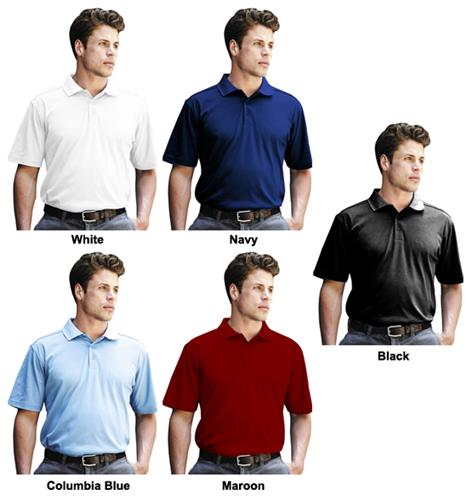 Landway Men's James Micro Pima Knit Polo Shirts. Printing is available for this item.