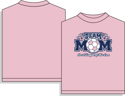 Team Mom pink soccer tshirt
