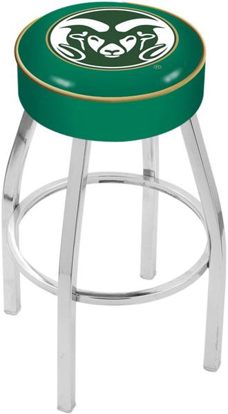 Holland Colorado State University Chrome Bar Stool - Fan Gear