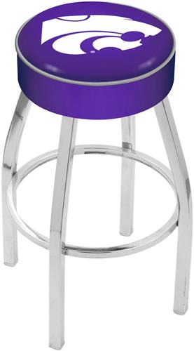 Holland Kansas State University Chrome Bar Stool. Free shipping.  Some exclusions apply.