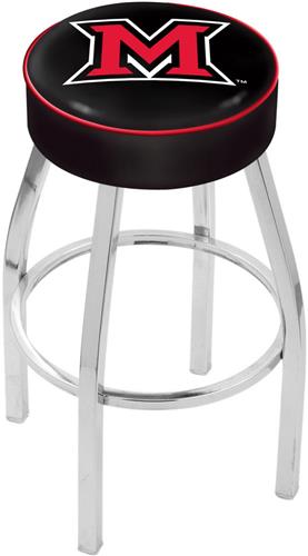 Holland Miami University (OH) Chrome Bar Stool. Free shipping.  Some exclusions apply.