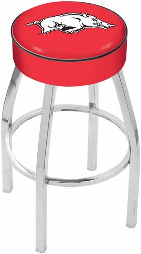 Holland University of Arkansas Chrome Bar Stool. Free shipping.  Some exclusions apply.