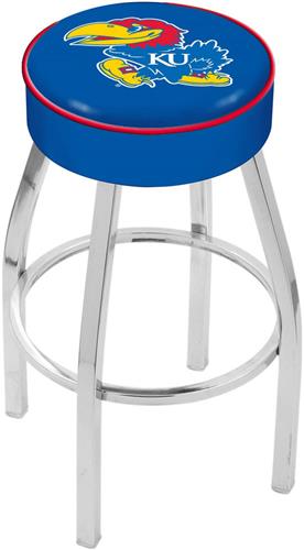 Holland University of Kansas Chrome Bar Stool. Free shipping.  Some exclusions apply.