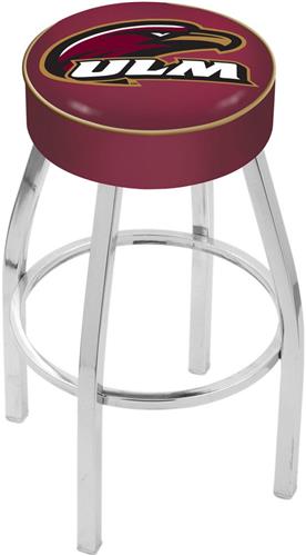 Holland Univ. Louisiana at Monroe Chrome Bar Stool. Free shipping.  Some exclusions apply.