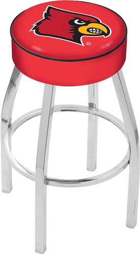 Holland University of Louisville Chrome Bar Stool. Free shipping.  Some exclusions apply.