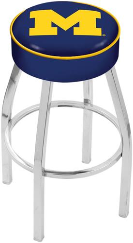 Holland University of Michigan Chrome Bar Stool. Free shipping.  Some exclusions apply.