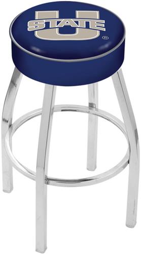 Holland Utah State University Chrome Bar Stool. Free shipping.  Some exclusions apply.