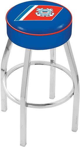 Holland United States Coast Guard Chrome Bar Stool. Free shipping.  Some exclusions apply.