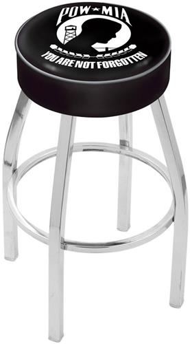 Holland Military POW/MIA Chrome Bar Stool. Free shipping.  Some exclusions apply.