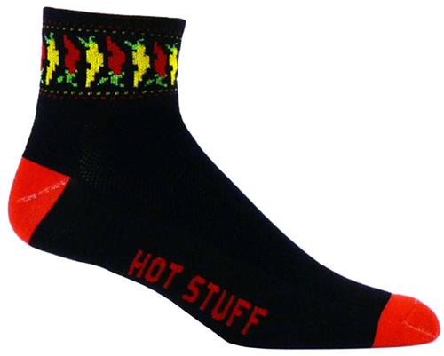 Red Lion Chili Peppers-Hot Stuff 1/4 Crew Socks