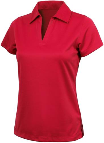 Charles River Women Smooth Knit Solid Wicking Polo. Printing is available for this item.