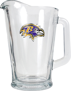 NFL Baltimore Ravens 1/2 Gallon Glass Pitcher