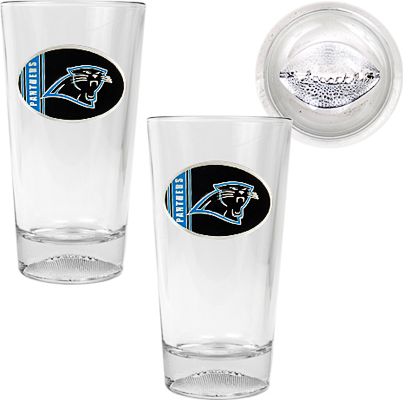 NFL Carolina Panthers 2 Piece Pint Glass Set