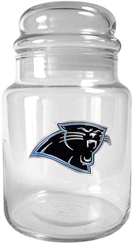 NFL Carolina Panthers Glass Candy Jar
