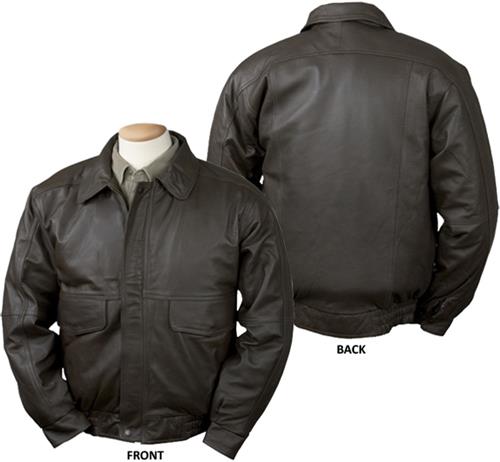 Burk's Bay Buffed Leather Bomber Jacket