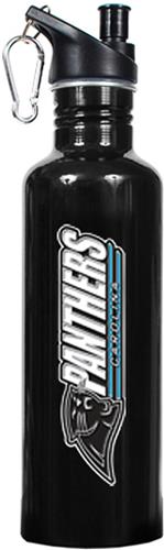 NFL Carolina Panthers Black Stainless Water Bottle