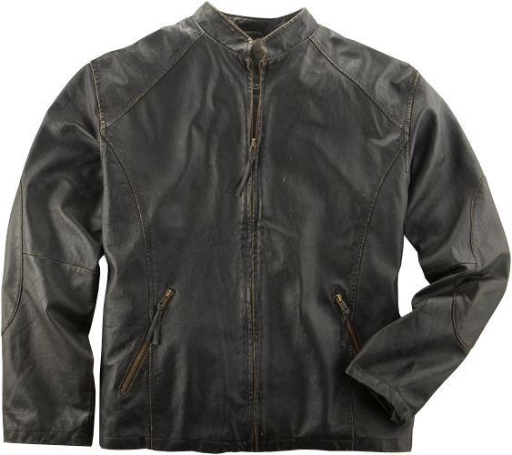 E37650 Burk's Bay Men's Retro Leather Jacket